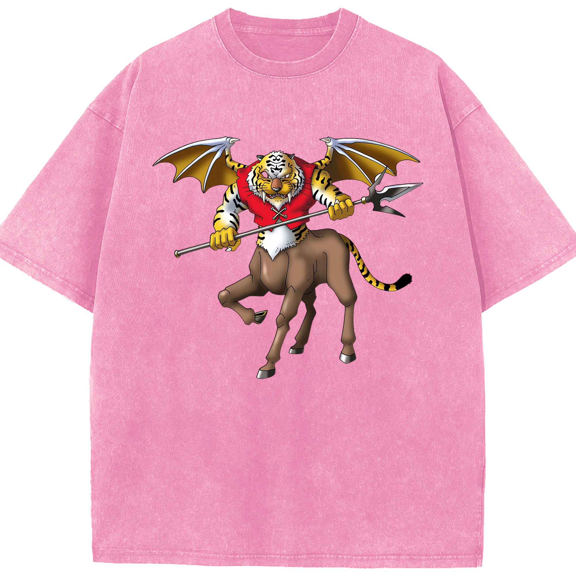 （画像用） ドラゴンクエスト Doragon Kuesuto Dragon Quest 綿100% ヴィンテージ風 半袖Tシャツ（フロントプリント）